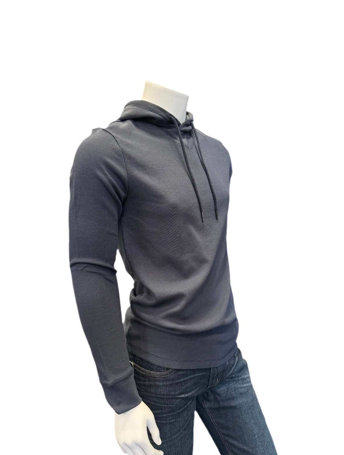 Hoodie Knit Long Sleeve - NavyBlue