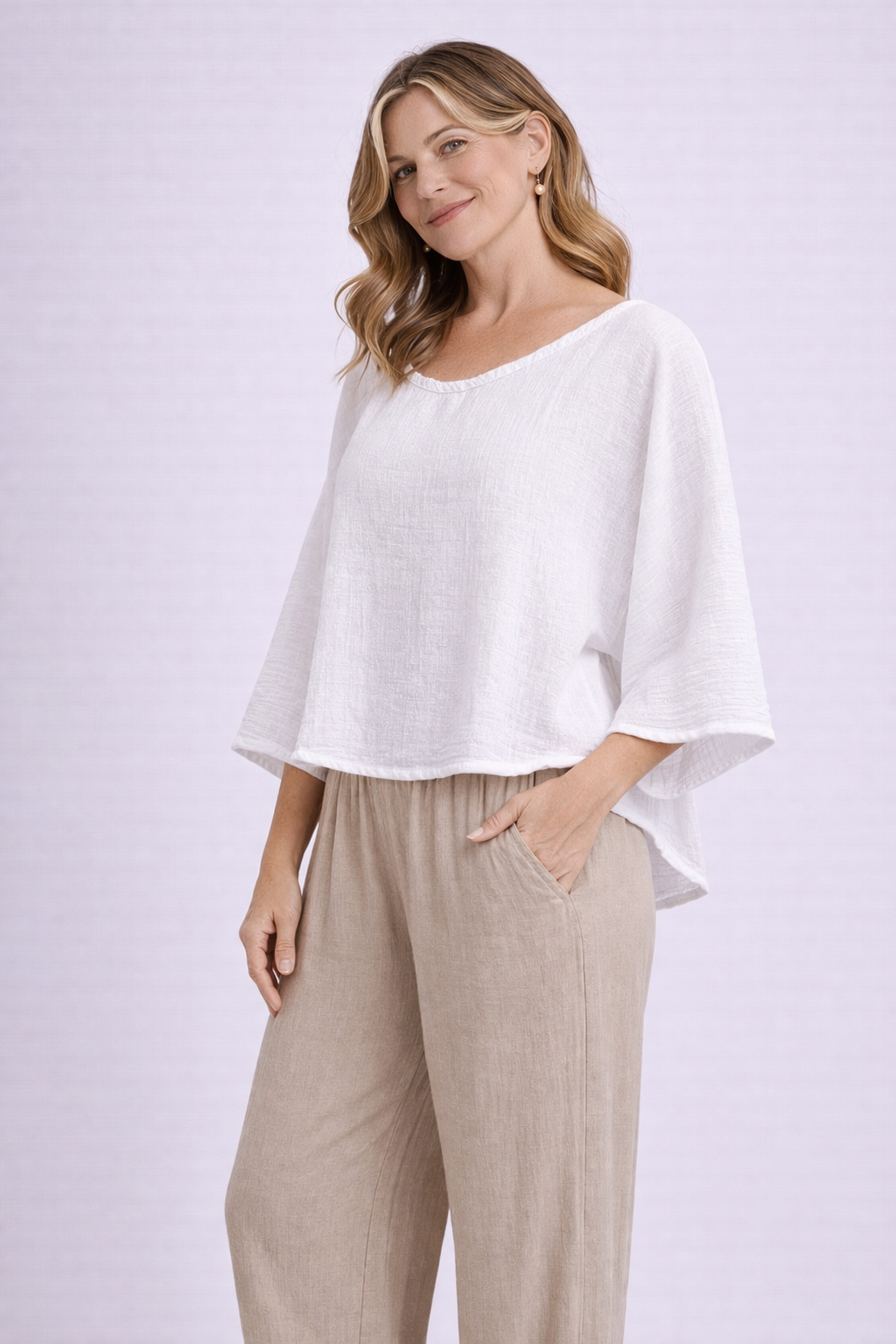 Vanna Snow Blouse T295 - Oh My Gauze