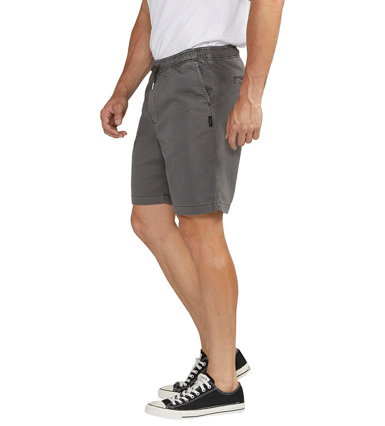 PULL-ON CHINO SHORT DARK GREY Silver Jeans Co. Style M52155CBT639