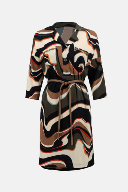 Abstract Print Shirt Dress Style 233224 Joseph Ribkoff