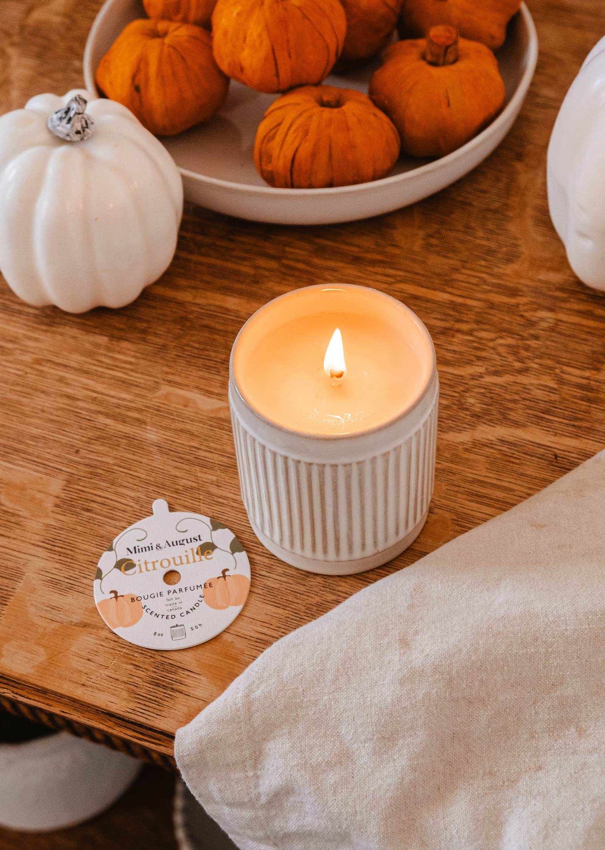 Citrouille- 8 oz Reusable candle