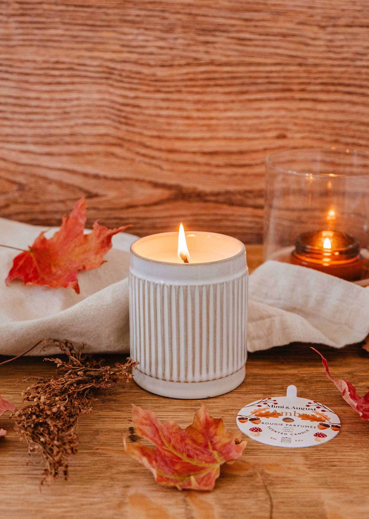 Ambre - 8 oz Reusable candle