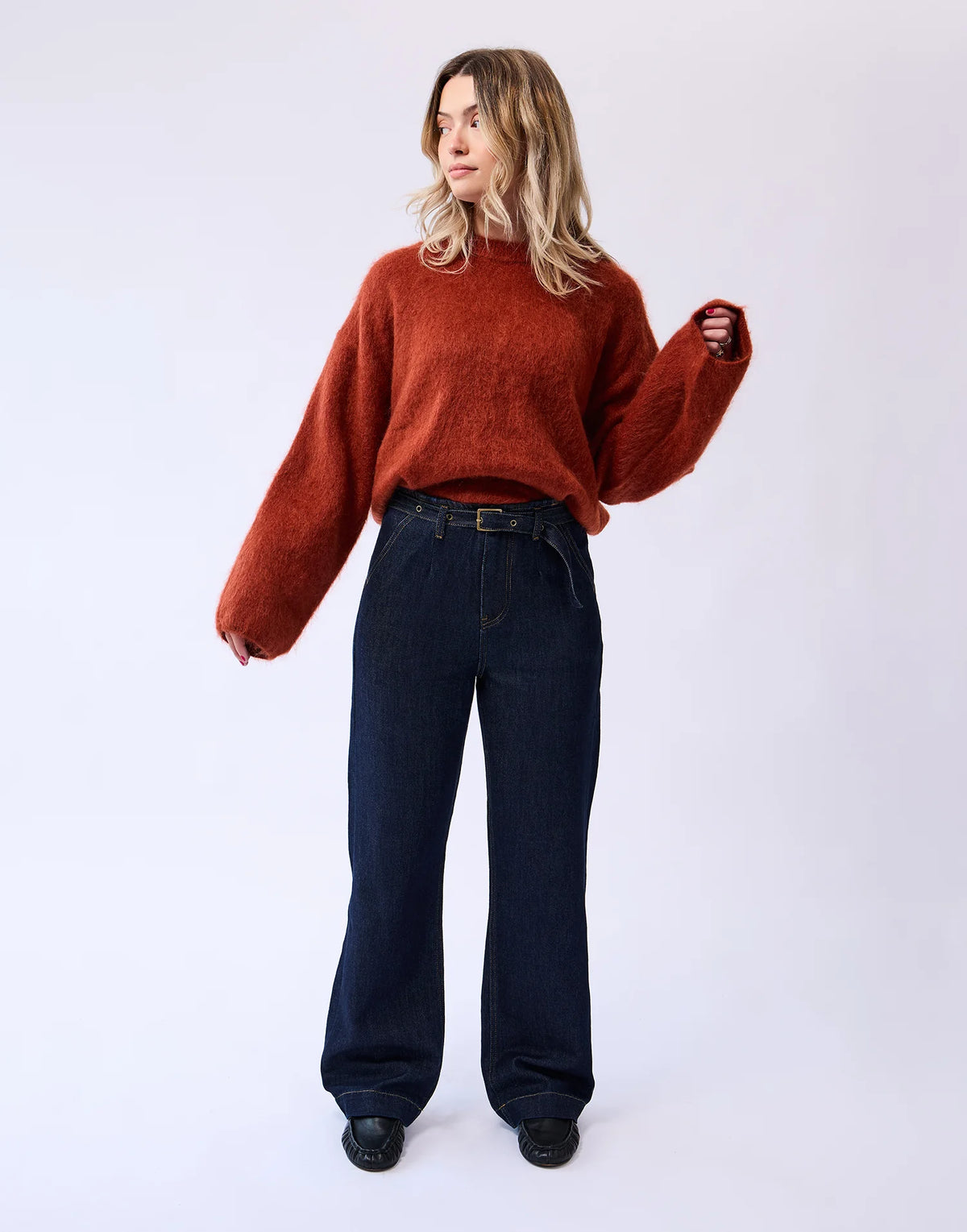 Chloe Straight High Rise Jeans - Midnight - Yoga Jeans