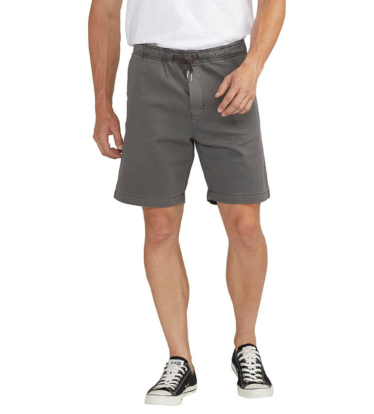 PULL-ON CHINO SHORT DARK GREY Silver Jeans Co. Style M52155CBT639