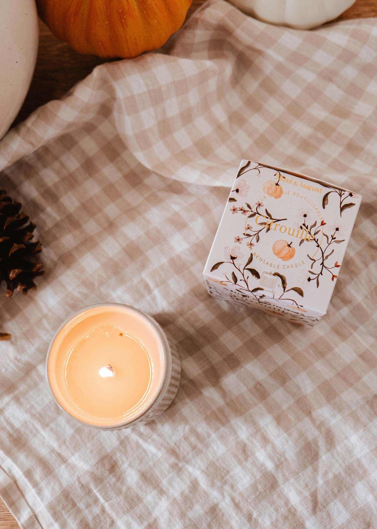 Citrouille- 8 oz Reusable candle
