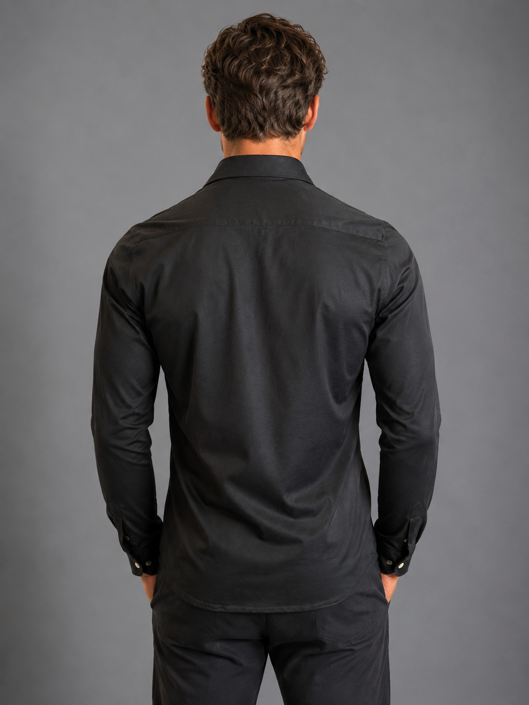 Paul Miranda Cotton Shirt Black