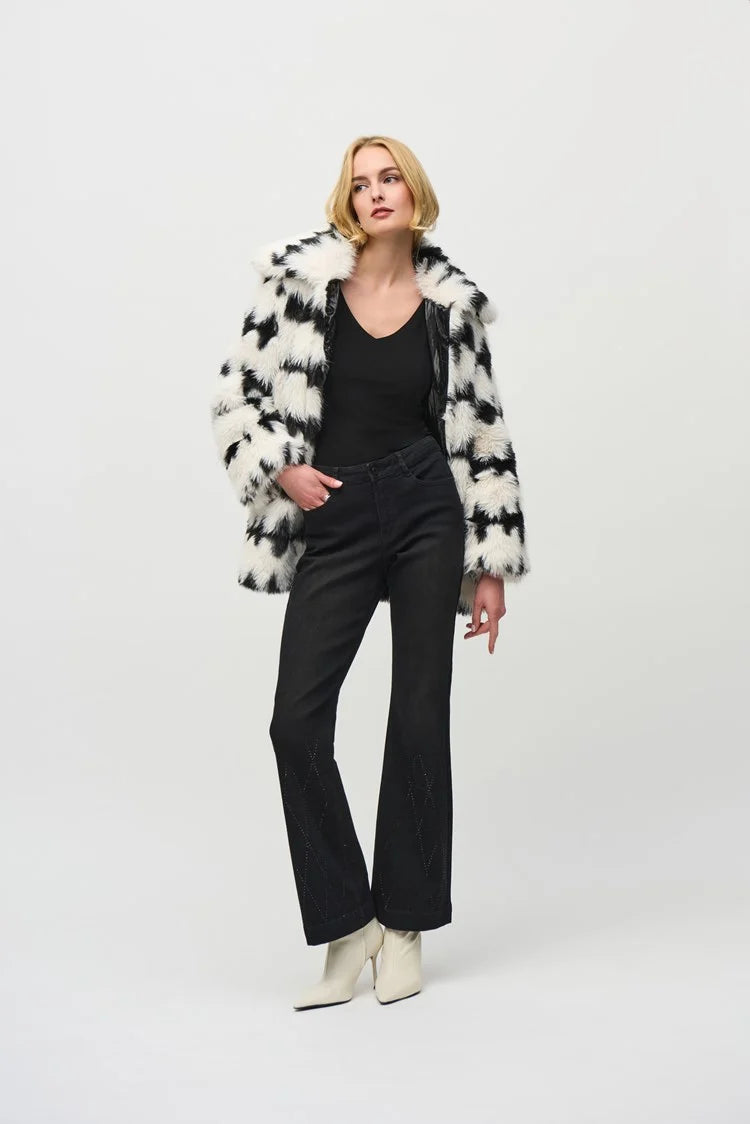 Reversible Faux Fur Coat 244900 Joseph Ribkoff