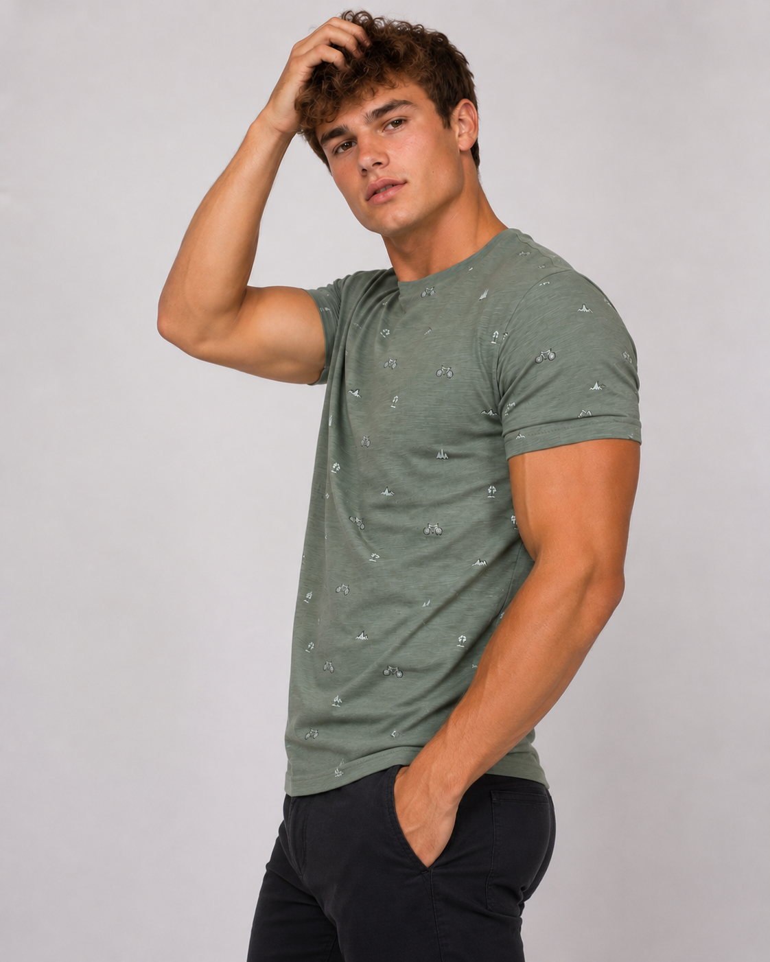 Men’s Cotton T-Shirt - GREEN