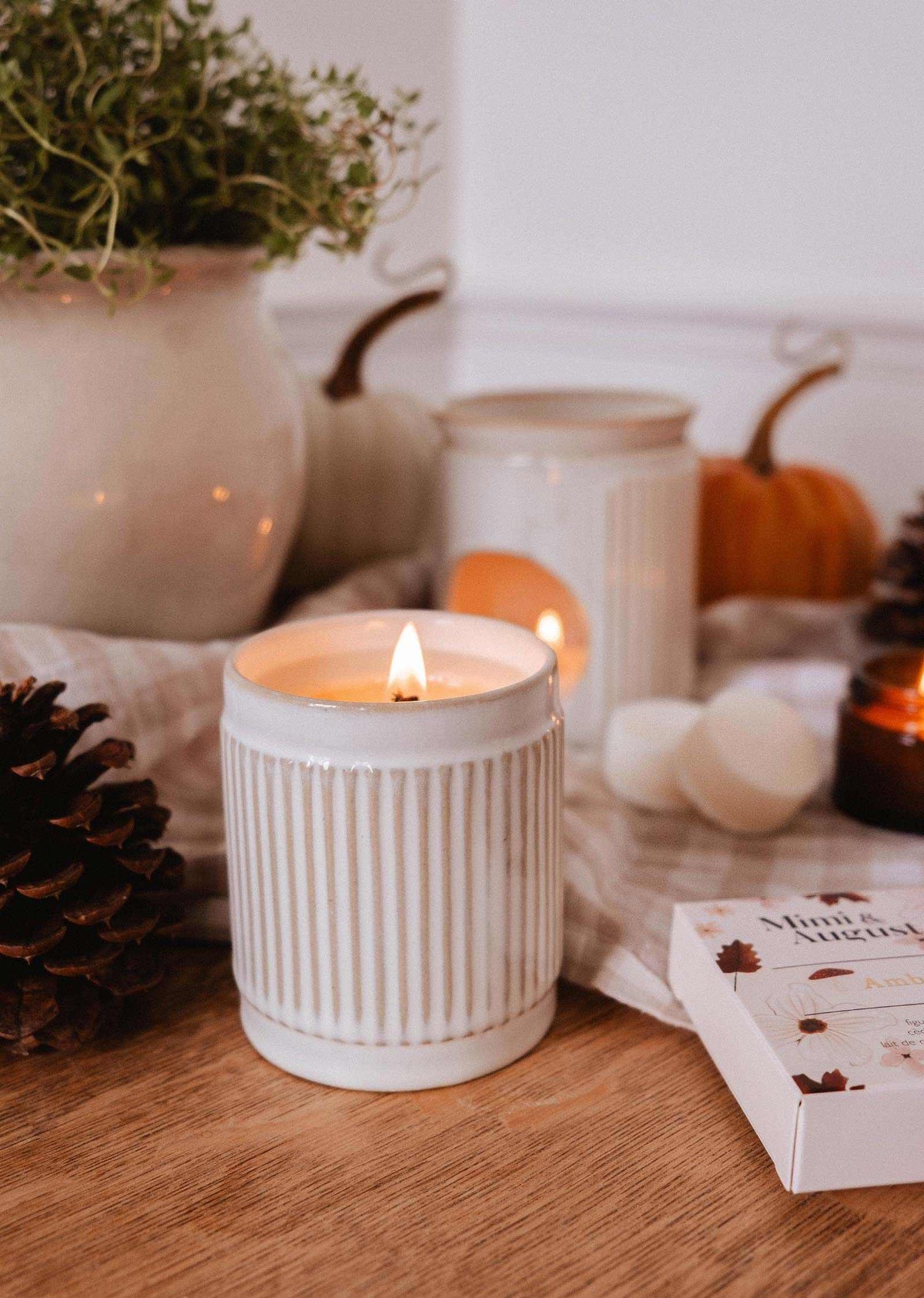 Ambre - 8 oz Reusable candle