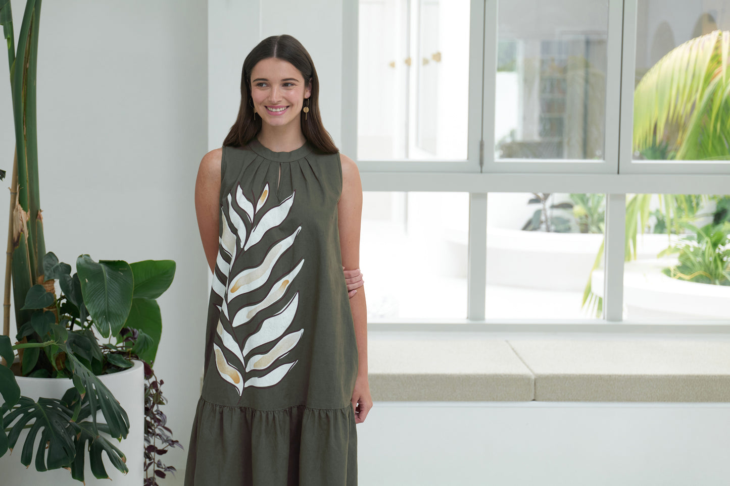 To The Max Dress FO8170 Palm Life - FOIL