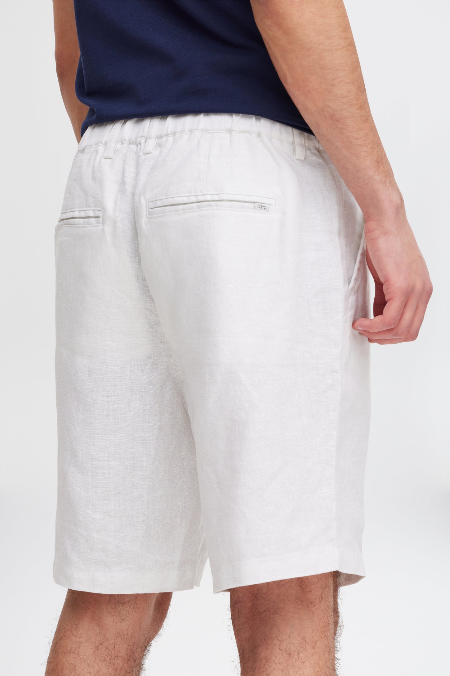 Linen Shorts White 20505166 - CASUAL FRIDAYS