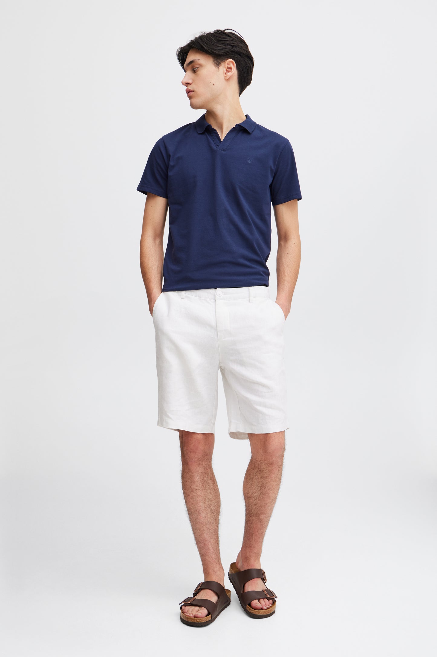 Linen Shorts White 20505166 - CASUAL FRIDAYS