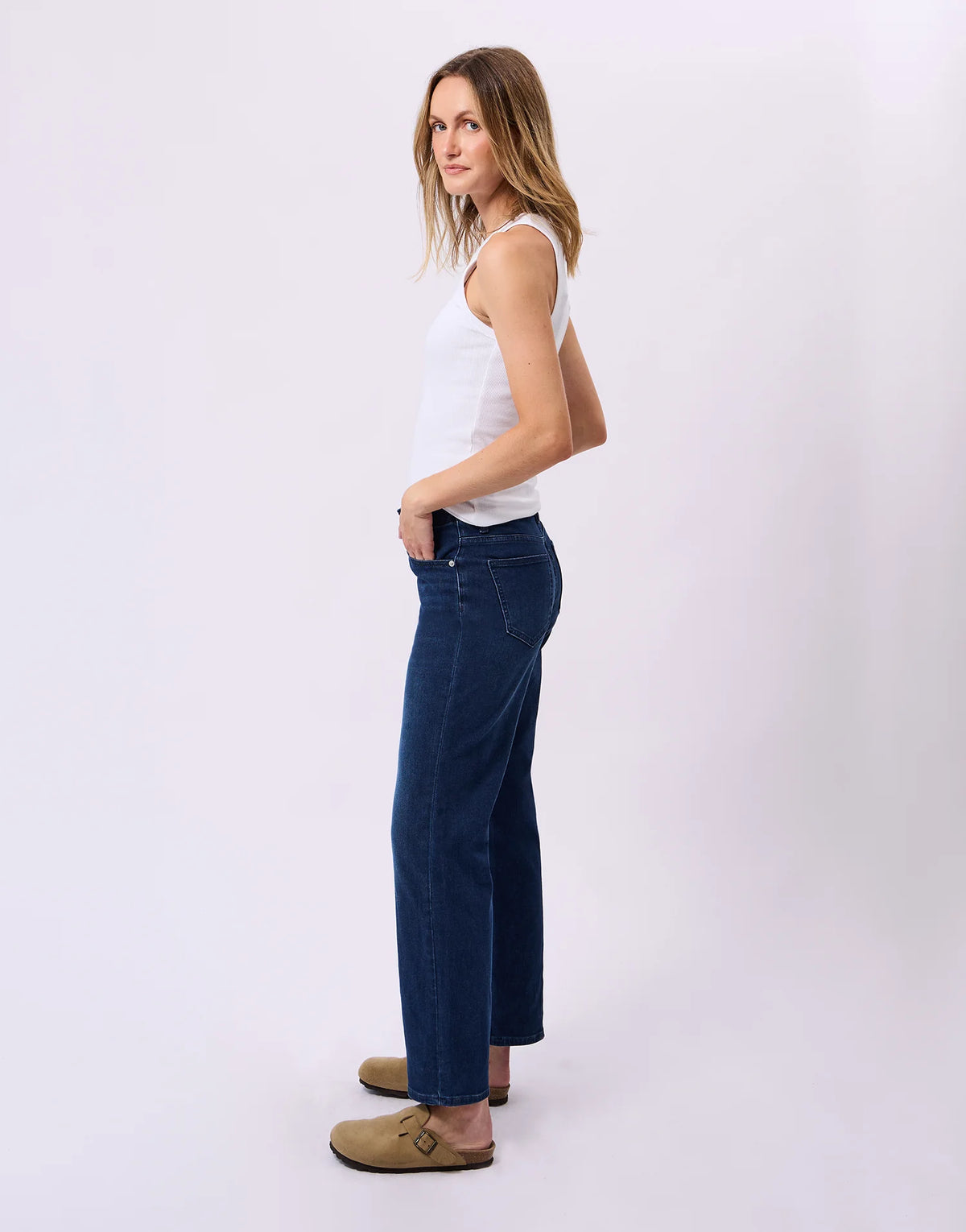 Emily Slim Classic Rise Jeans - Phoenix Dark Wash - Yoga Jeans