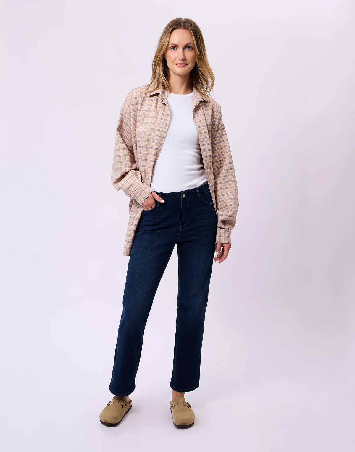 Emily Slim Classic Rise Jeans - Phoenix Dark Wash - Yoga Jeans