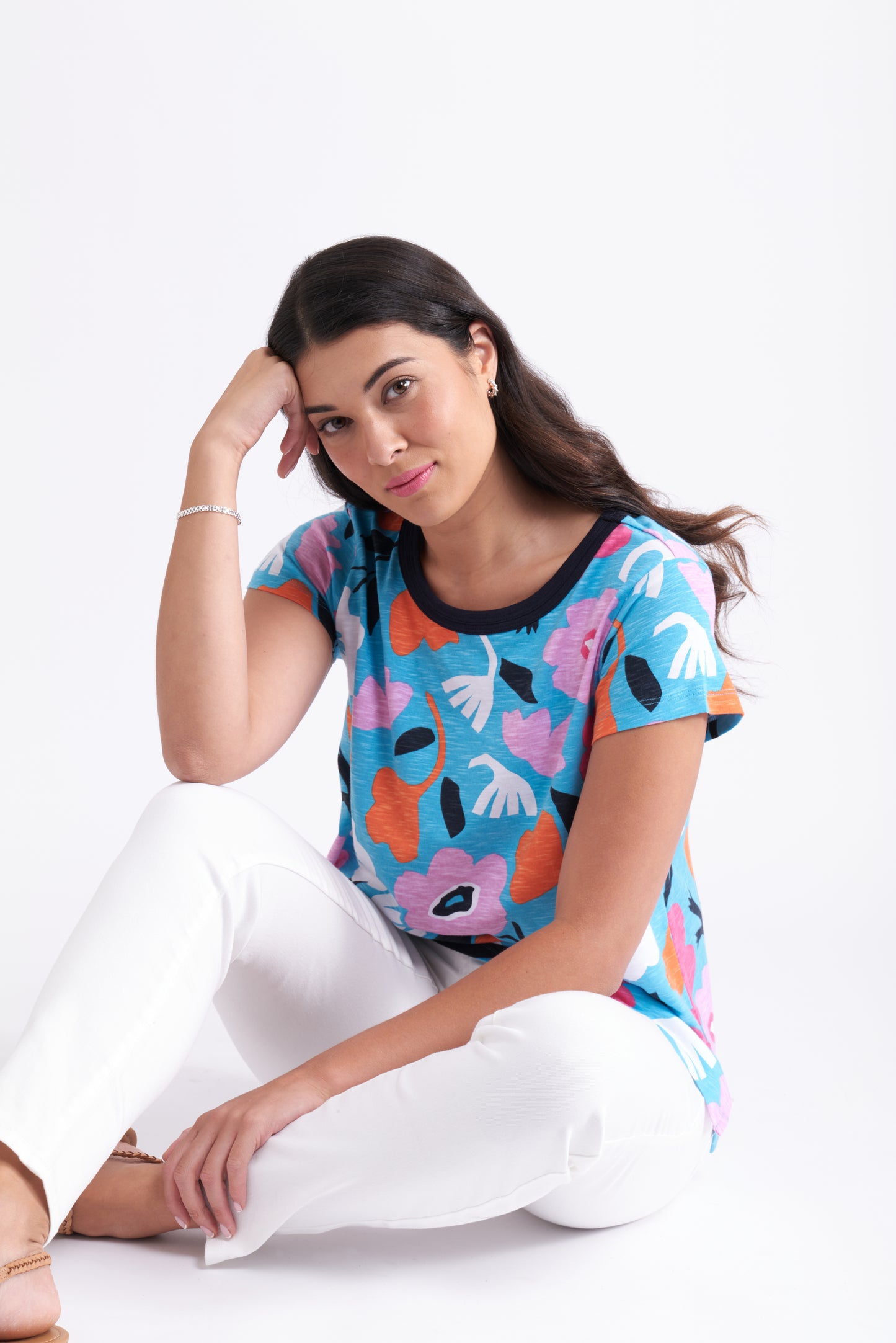 Double Up Tee FO7495 Bold Bloom -FOIL