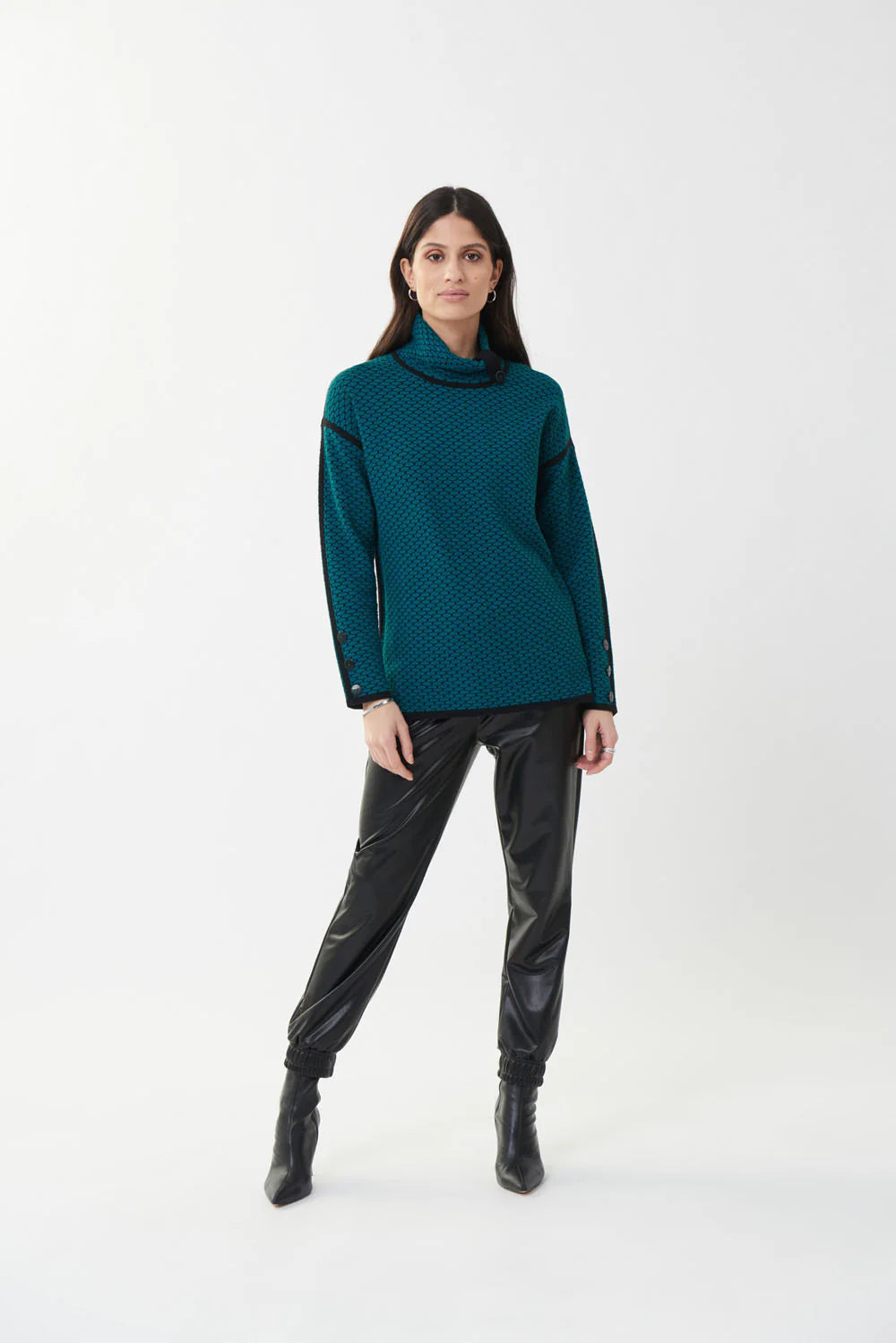 Blue Lagoon Textured Knit Top Style 223953