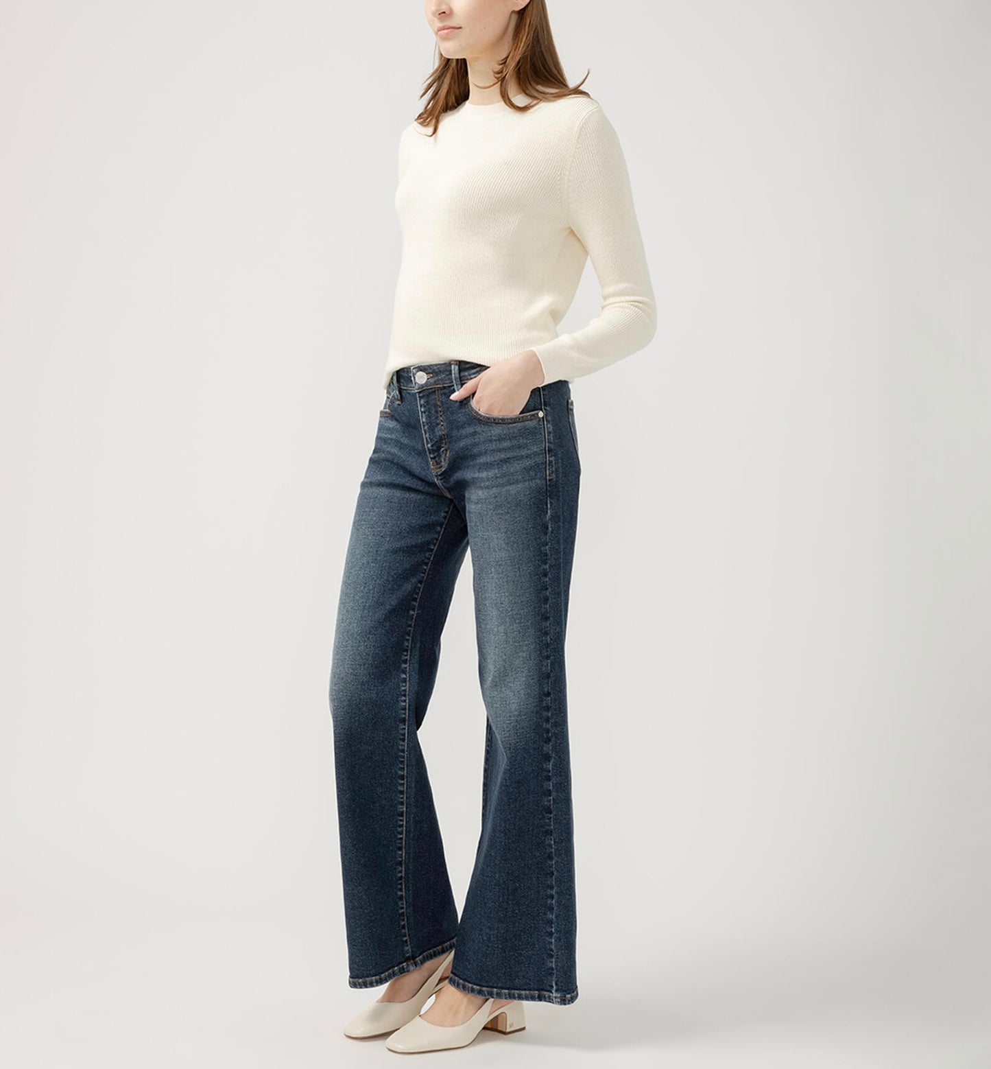 Willow Mid Rise Wide Leg Jeans - JAG