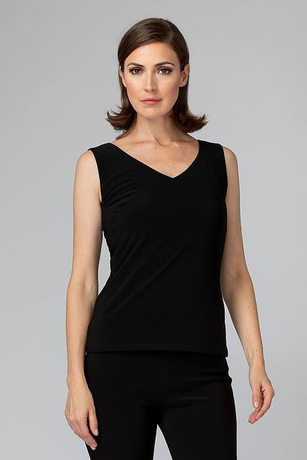 V-neck Sleeveless Top Style 201546NOS - Joseph Ribkoff