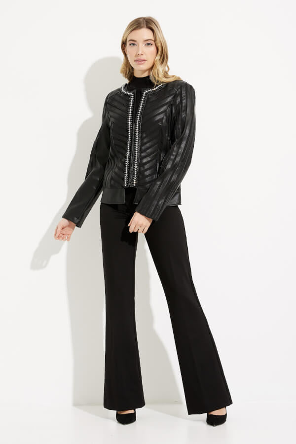 Studded Collarless Jacket 233969 - Joseph Ribkoff