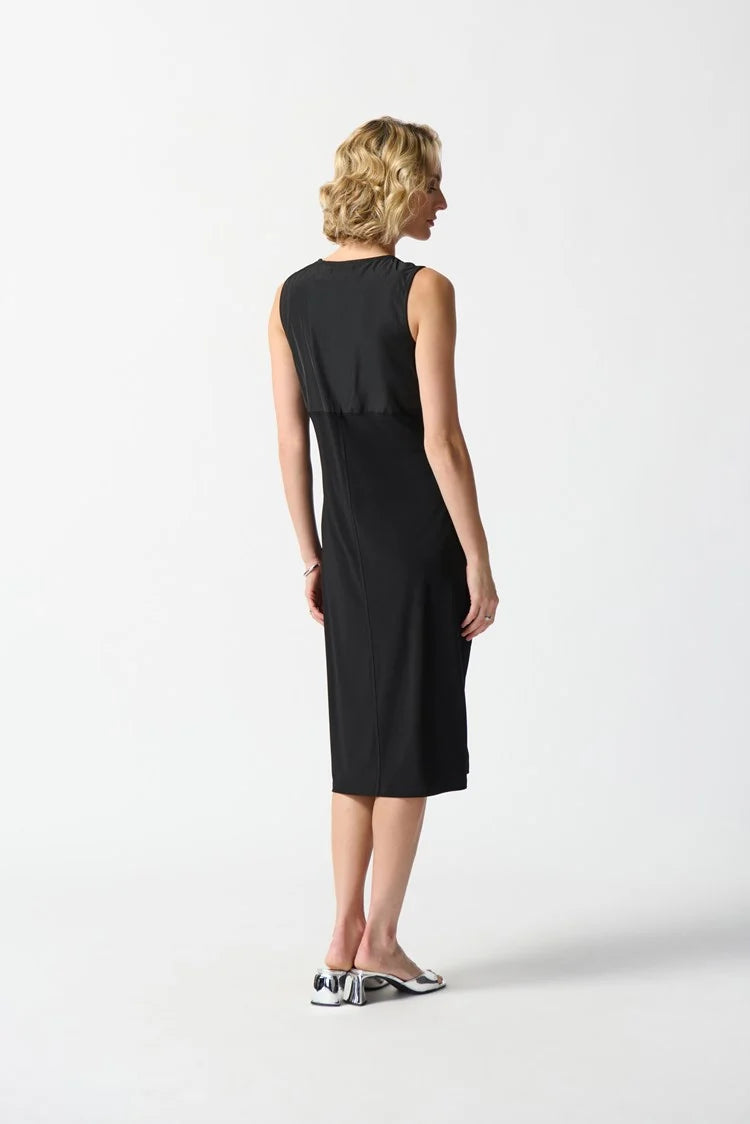 Silky Knit Cocoon Dress with Pockets 242161 Joseph Ribkoff