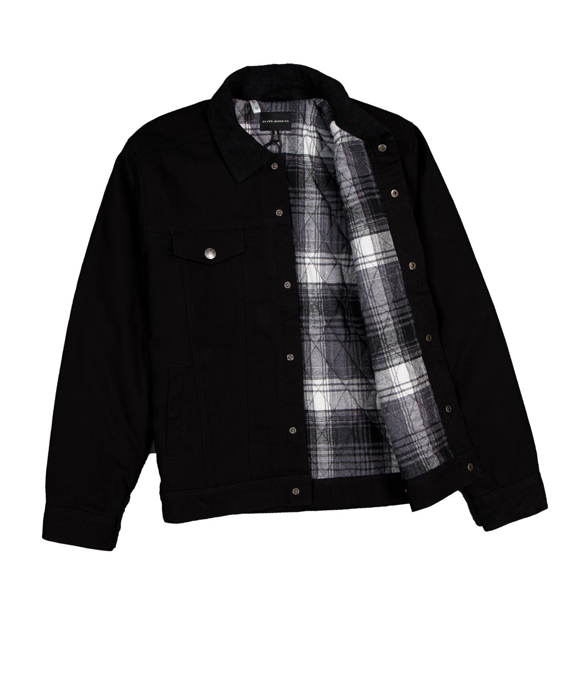 Flannel Lined Jacket with Cord - SilverJeans Co.