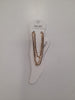 The Angela 5 Anklet by Elise accessories is showcased on a branded tag against a plain white background—an ideal accessory for special occasions.