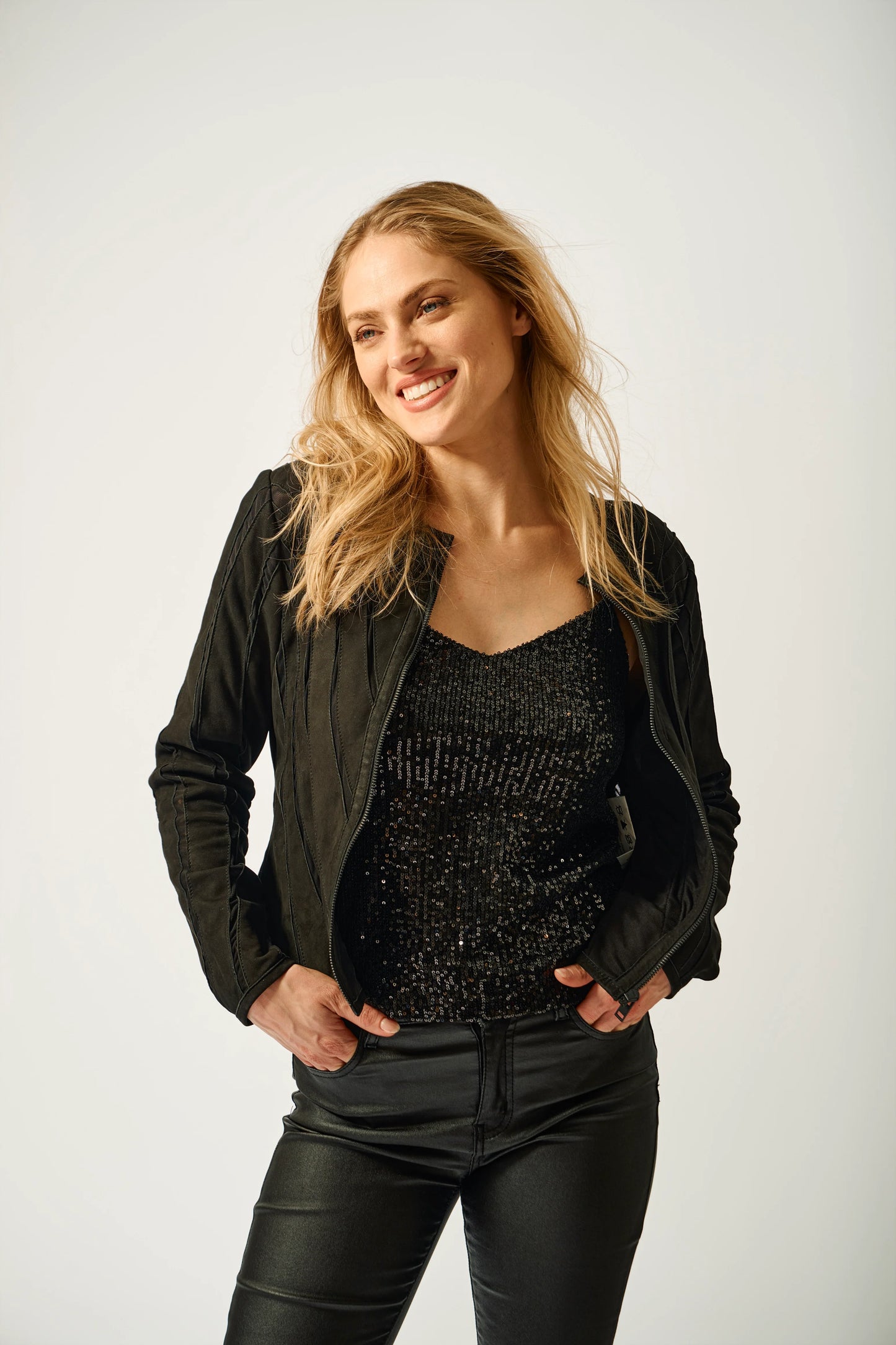 Mira RF Leather Jacket