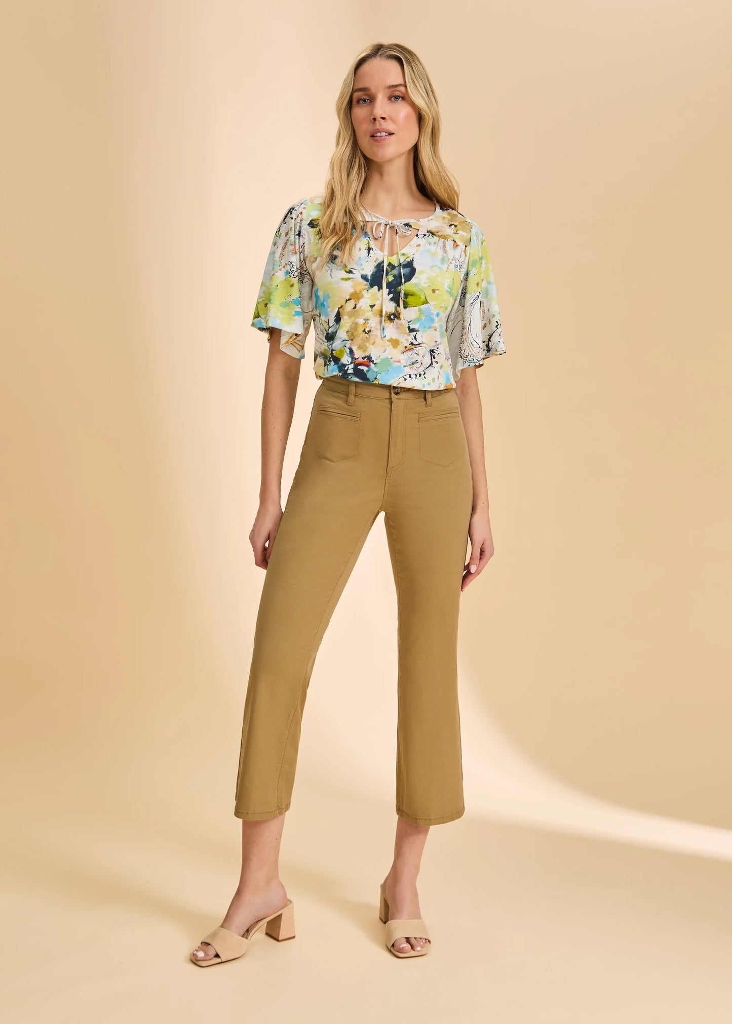 Suzanne Boot Crop Pants, Henna 6964924-HEN - French Dressing Jeans