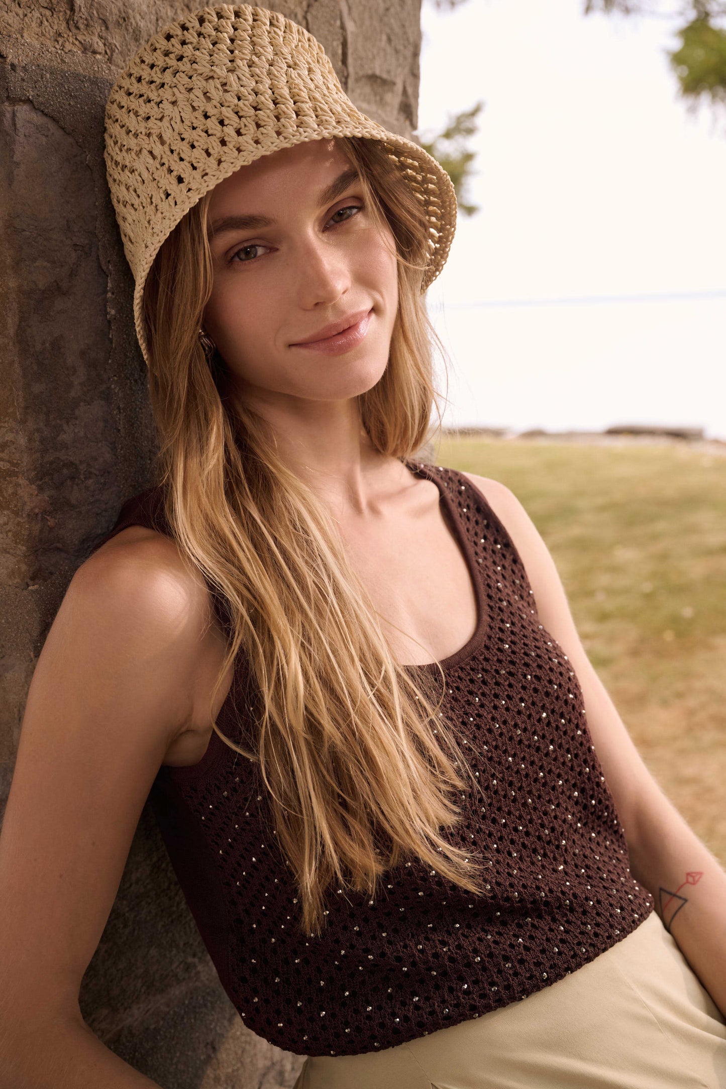Embellished Knit Camisole 262957 - Joseph Ribkoff